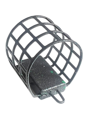 三格迷你饵笼欧式飞德钓金属铁饵笼带铅重库钓外挂喂食器渔具配件