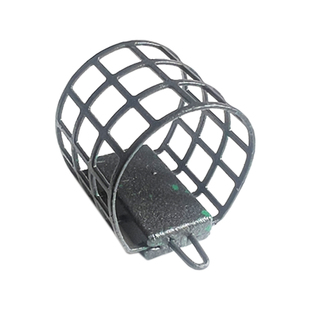 三格迷你饵笼欧式 飞德钓金属铁饵笼带铅重库钓外挂喂食器渔具配件