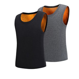 保暖背心男士加绒加厚发热内衣秋冬季防寒内穿马甲上衣