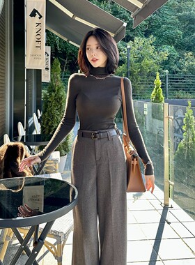【韩国设计师款】Sunday家韩国代购女潮牌2026秋冬高领针织衫