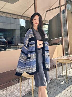 【韩国设计师款】Sunday家韩国代购女潮牌2026年秋冬针织开衫