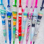 厂家幼儿园EVA童伞 广告伞批发 POE系列卡通动物儿童雨伞