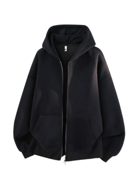 3W华棉320g2026春款双拉链重磅连帽开衫卫衣3D冷光WY602 特P35