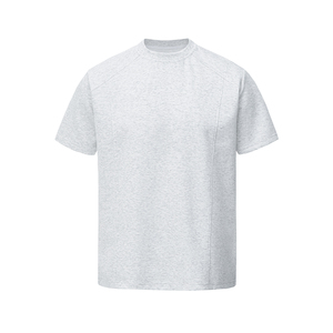 5千件曼巴棉250g2026春款解构拼接圆领收袖口T恤3DT2520 特P14，男装T恤，电商A030-1