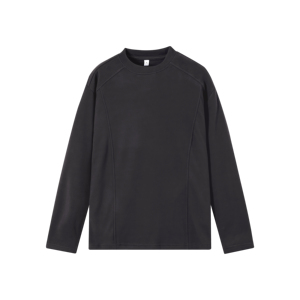 2w件德绒280g2026春款设计感长袖打底圆领长恤白底 T2602 P13.5，男装T恤，电商A030-1