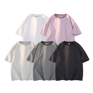 1千件尼龙280g2026春款圆领短袖t恤男潮牌美式3DT2609P15