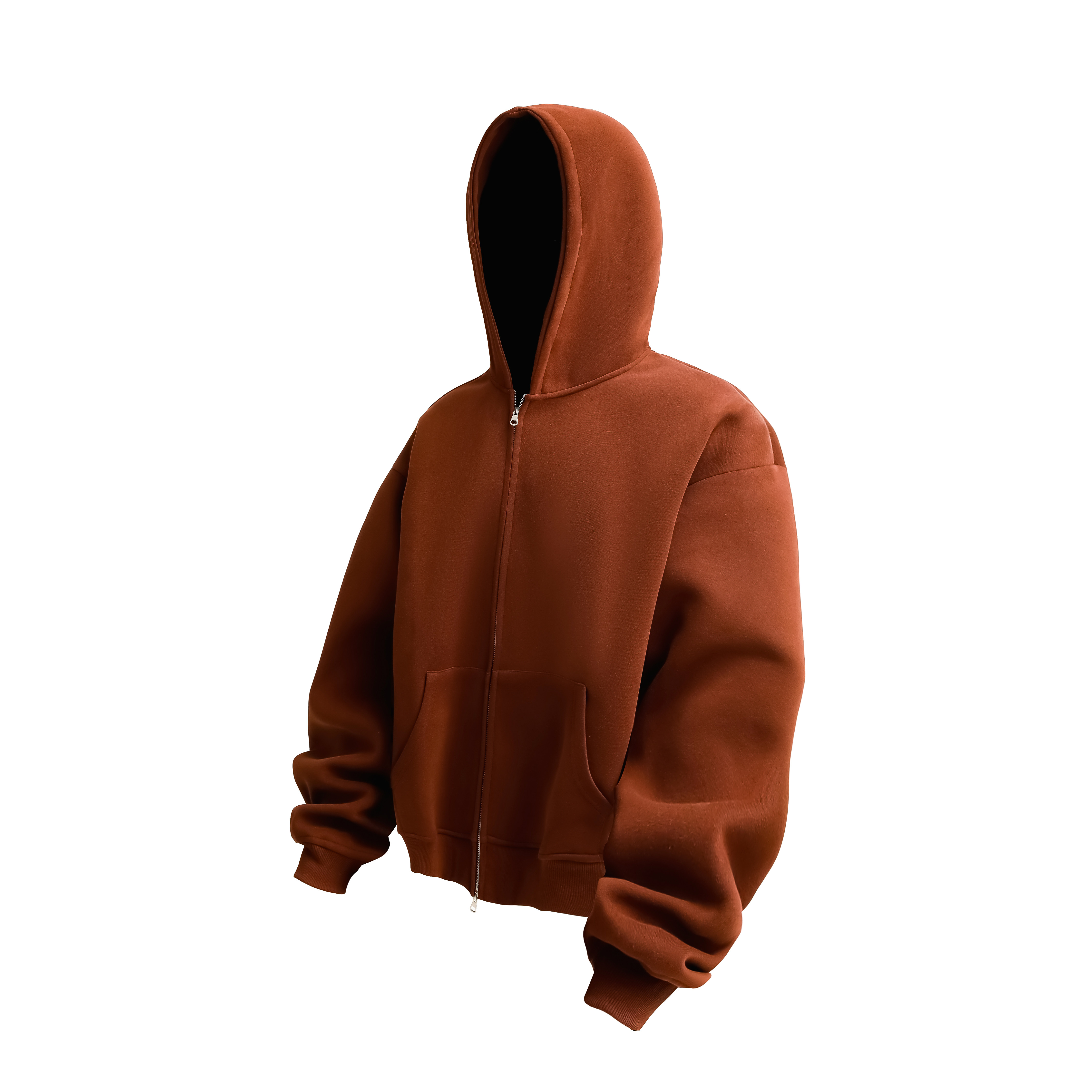 3W件华棉330g2026春款双拉链连帽开衫卫衣光板3DWY602特P35，男装卫衣，电商A030-1