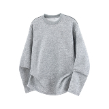 2026春款320g新款设计感宽松长袖拉链T恤3DT2605P20，男装T恤，电商A030-1