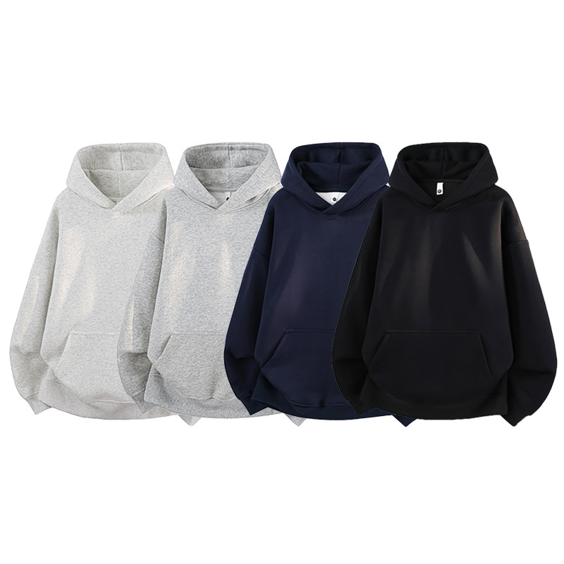 3W件华棉320g2026春款重磅套头连帽卫衣光板3D冷光WY601特P28，男装卫衣，电商A030-1