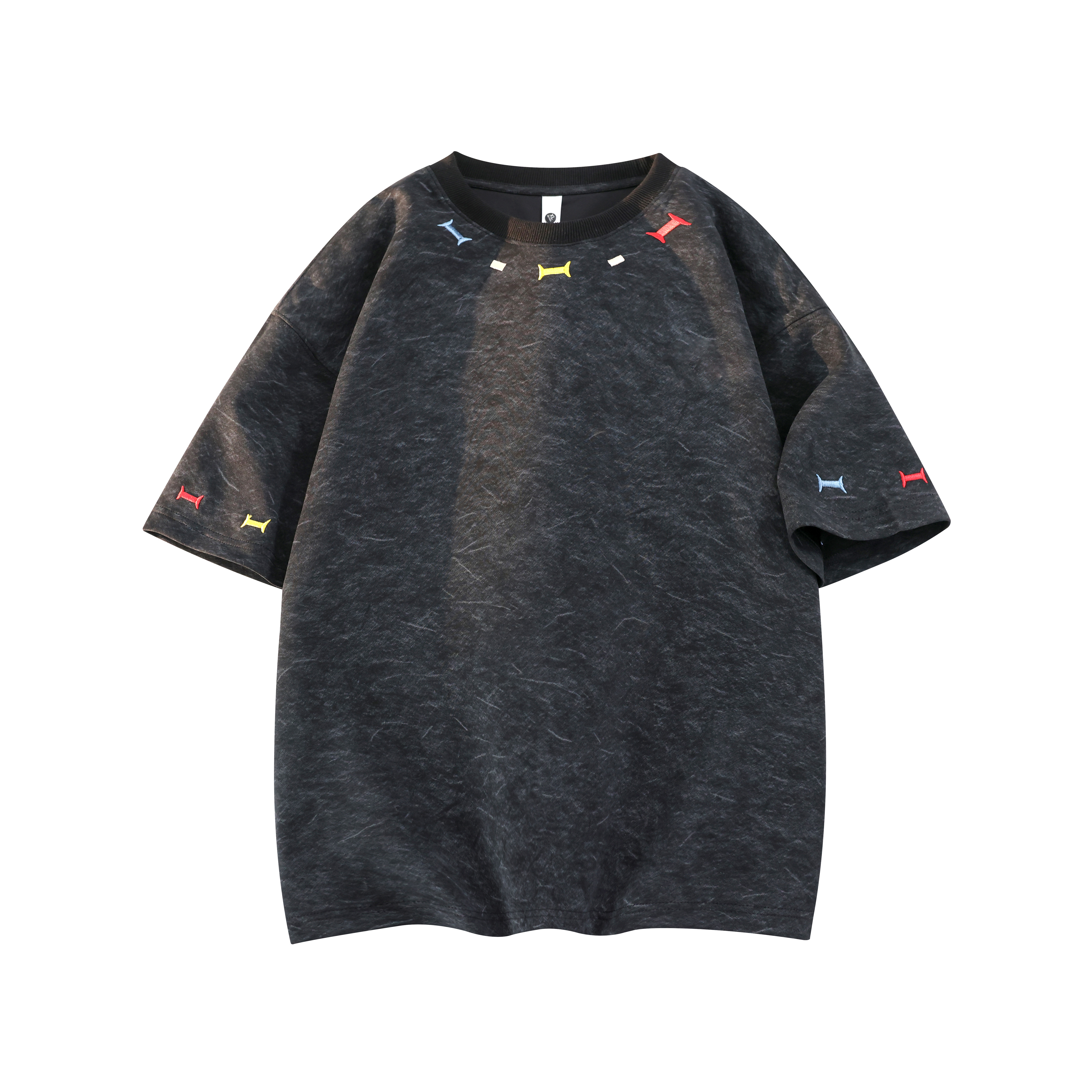 8千件曼巴棉280g2026春款圆领刺绣短袖t恤男带标款3DT2610P20，男装T恤，电商A030-1