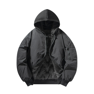 1K件 90鸭绒冬款男装时尚百搭飞行员可拆帽羽绒服 3D Y33999 P215,男装羽绒服,电商A030-1