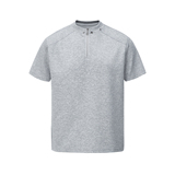 5千件氨纶棉280g2026春款美式高街半拉链短袖恤3DT2531特P18，男装T恤，电商A030-1