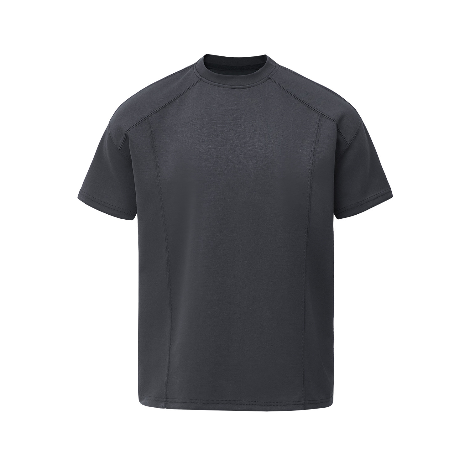 5千件曼巴棉250g2026春款解构拼接圆领收袖口T恤3DT2520特P14，男装T恤，电商A030-1