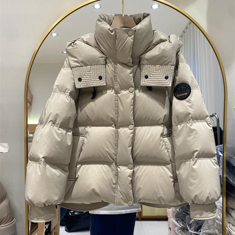欧洲站短款白鸭绒时尚羽绒服