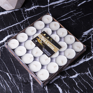 达伦特茶蜡浪漫求爱表白生日圆形求婚小蜡烛4小时100只无烟煮茶