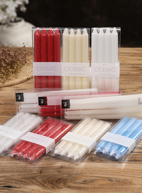 WALT长杆蜡烛家用照明浪漫烛光晚餐酒店教堂应急婚庆无烟欧式杆蜡