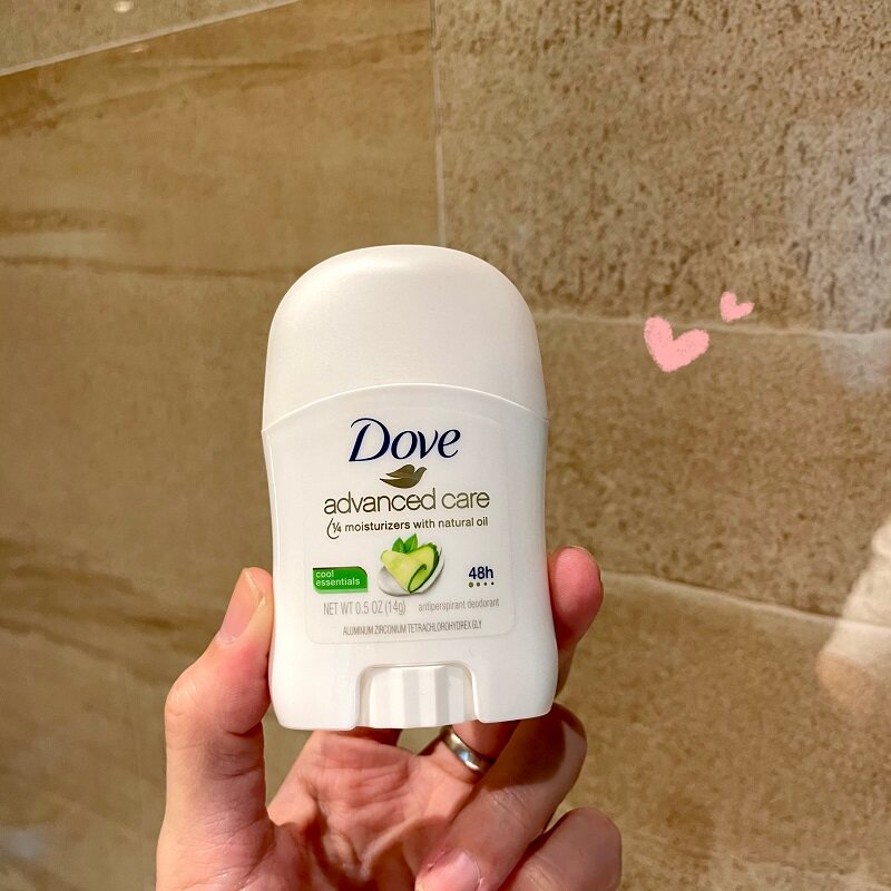 止汗神器！海淘美版多芬Dove青瓜绿茶止汗膏香体膏清新去异味14g