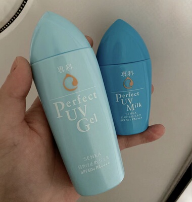 【保税】 新版senka专科防晒霜防水防汗40ml清爽不粘腻SPF50