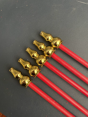 Вуфанг флагов аксессуаров флага полюсной тыква головка полная деревянная флаг