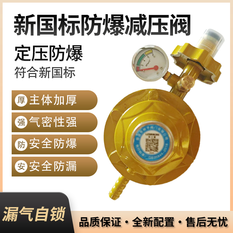 家用新国标液化气防爆煤气减压阀煤气罐安全阀自动关闭锁燃气自闭