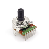 B503双联B50K漫步者E3100麦博M200音箱功放音量电位器花轴单排6脚