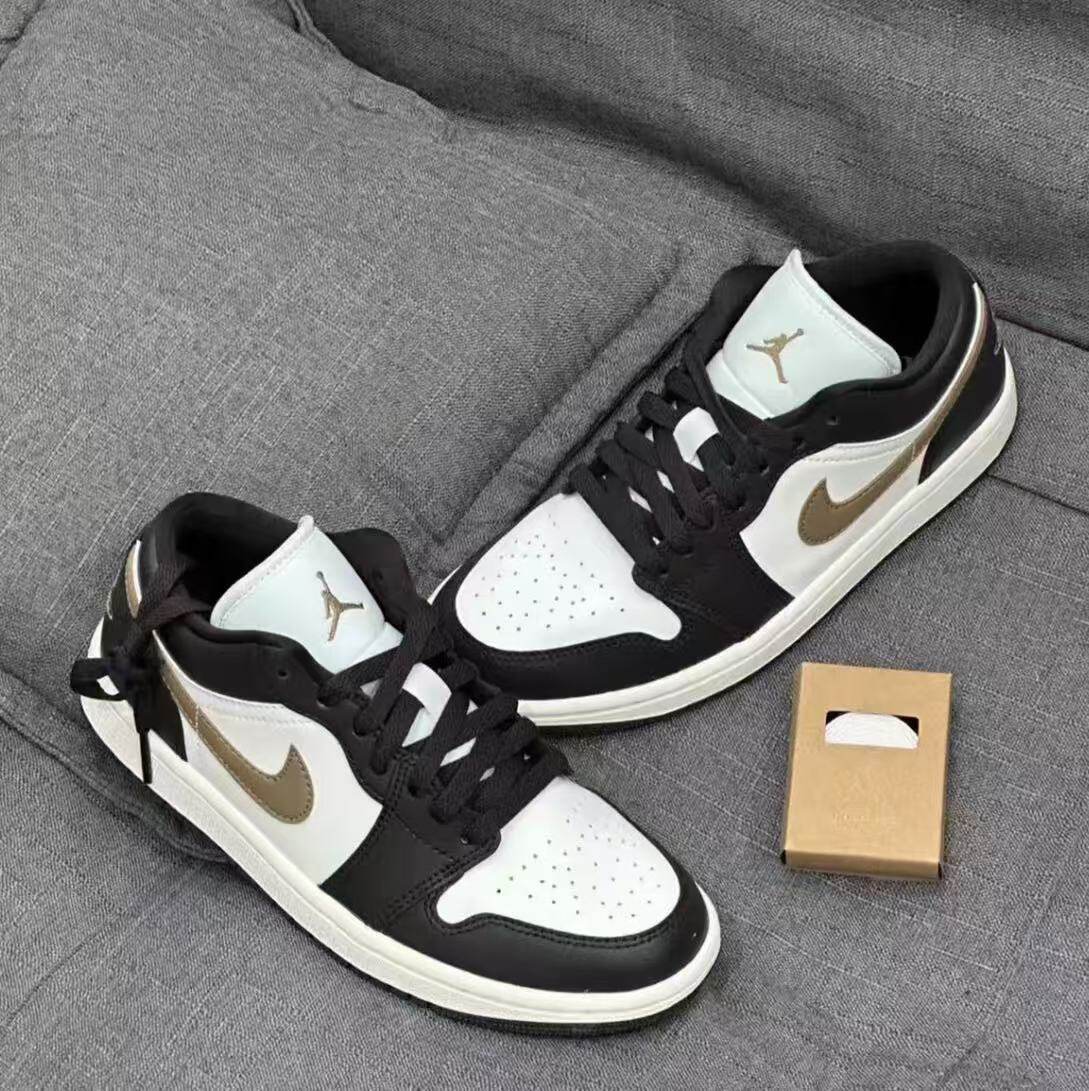NIKE耐克 Air Jordan 1 金钩摩卡 男女情侣百搭AJ1板鞋官方正品