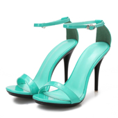 夏季 时尚 青年 升级款 糖果色性感露趾细高跟后包一字带百搭凉鞋