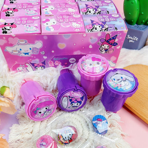 可爱卡通魔法入油印章机贴纸小学生奖励贴画盖章小玩具手账DIY女