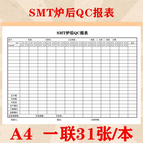 生产线上料换料记录品质异常处理