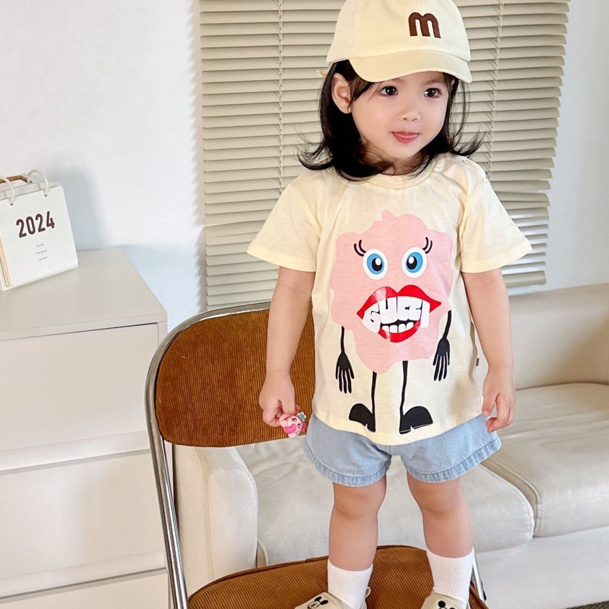 清仓幼童短袖纯棉夏季新款上衣男童宝宝半袖女孩女童洋气卡通T恤