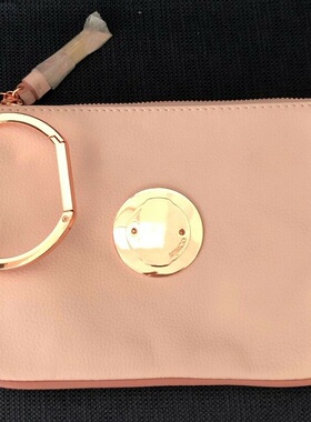 清货澳洲时尚轻奢设计师品牌真皮可换logo牌组合手拿包零钱袋手包