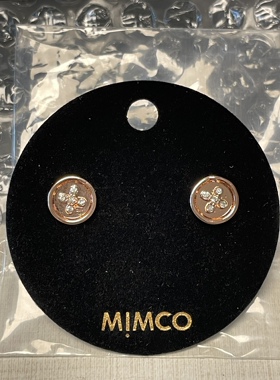 澳洲时尚轻奢耳钉玫瑰金镶钻