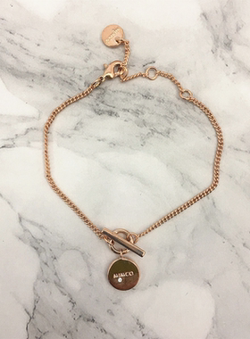 澳洲新款混合材质玫瑰金轻奢时尚手链charmer