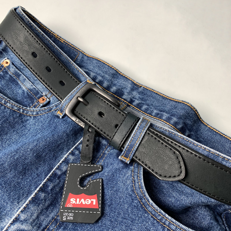 李维斯复古针扣皮带男士年轻人