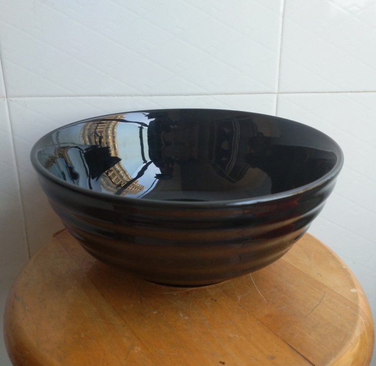 时尚简约陶瓷8寸圆碗饭碗汤碗大面碗西餐摆设水果沙拉碗圆钵深碗