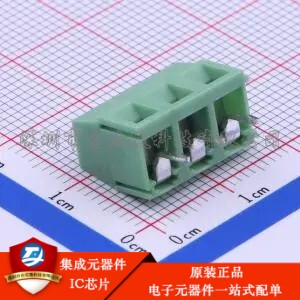 1x3P 5mm 直插 排数:1 每排P数:3 DB127V-5.0-3P-GN-S 插件,P=5mm