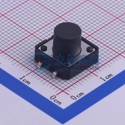 TS-1003S-09026 SMD-4P,12x12mm 轻触开关 单刀单掷 圆形按钮 立