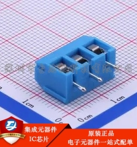 1x3P 5mm 直插 排数:1 每排P数:3 DB301V-5.0-3P-BU-S 插件,P=5mm