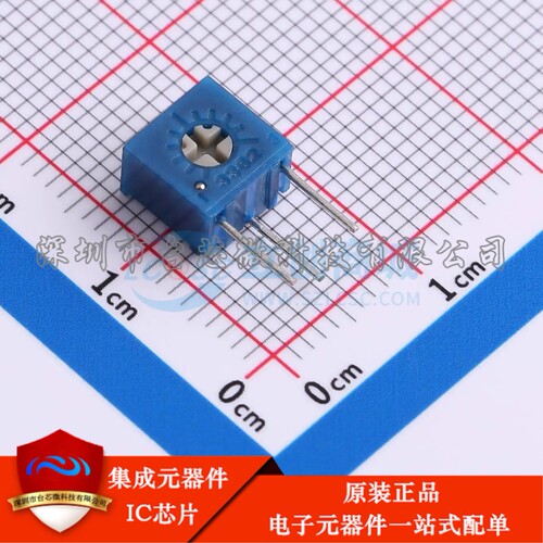 3362S-1-203LF 插件-3P,7x6.8mm 可调电阻/电位器 20kΩ ±10% 50