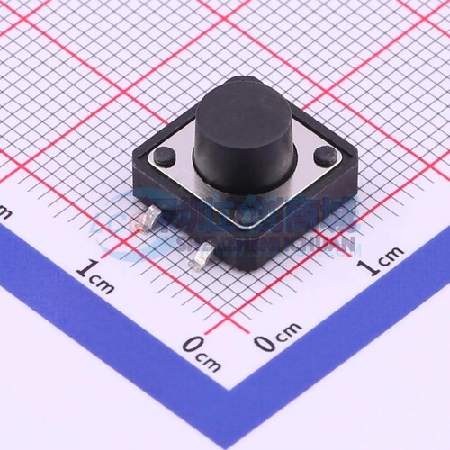 TS-1003S-BR07516 SMD-4P,12x12mm 轻触开关 单刀单掷 圆形按钮