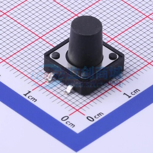 TS-1003S-BR11016 SMD-4P,12x12mm 轻触开关 单刀单掷 圆形按钮