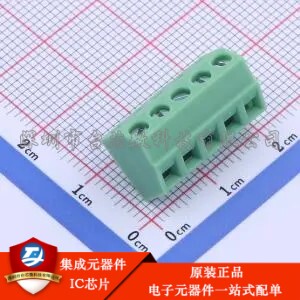 3.81mm 1x5P 排数:1 每排P数:5 直插 KF127S-3.81-5P 插件,P=3.81