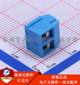 1x2P 5mm 弯插 排数:1 每排P数:2 DB301R-5.0-2P-BU-S 弯插,P=5mm