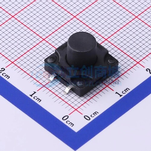 TS-1010DGS-BR09026 SMD-4P,12x12mm 轻触开关 单刀单掷 圆形按钮