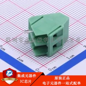 1x2P 5mm 直插 排数:1 每排P数:2 DB103-5.0-2P-GN-S 插件,P=5mm