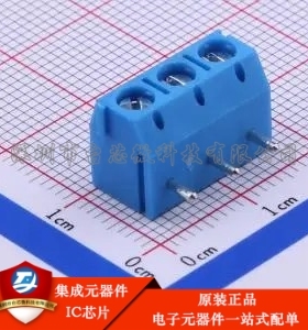 1x3P 5mm 弯插 排数:1 每排P数:3 DB301R-5.0-3P-BU-S 弯插,P=5mm