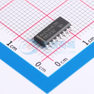 RS232芯片 TRS232DR SOIC-16 TI/德州 电子元器件配单原装正品