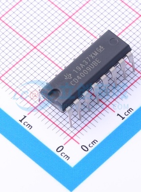 转换器/电平移位器 CD4009UBE PDIP-16 TI/德州 电子元件原装正品