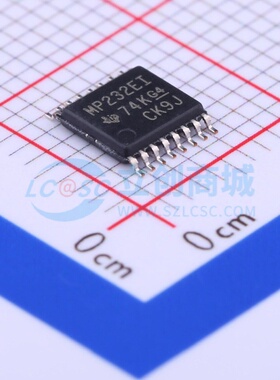 RS232芯片 MAX3232EIPW TSSOP-16 TI/德州 电子元件配单原装正品