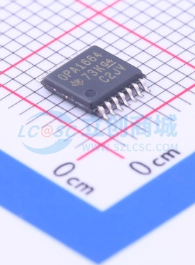 音频功率放大器 OPA1664AIPWR TSSOP-14 TI/德州 电子元器件配单